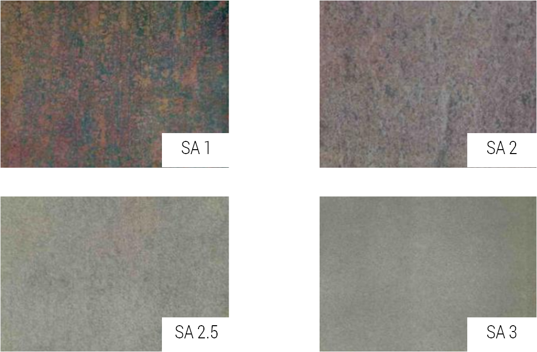 Grau de limpeza de acordo com ISO 8501-1